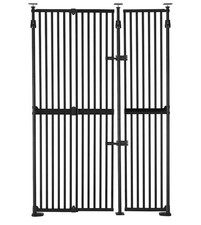 60" Extra Tall Cat Gate,30-40" Extension Wide Cat Gate, Pressure Mounted Auto...