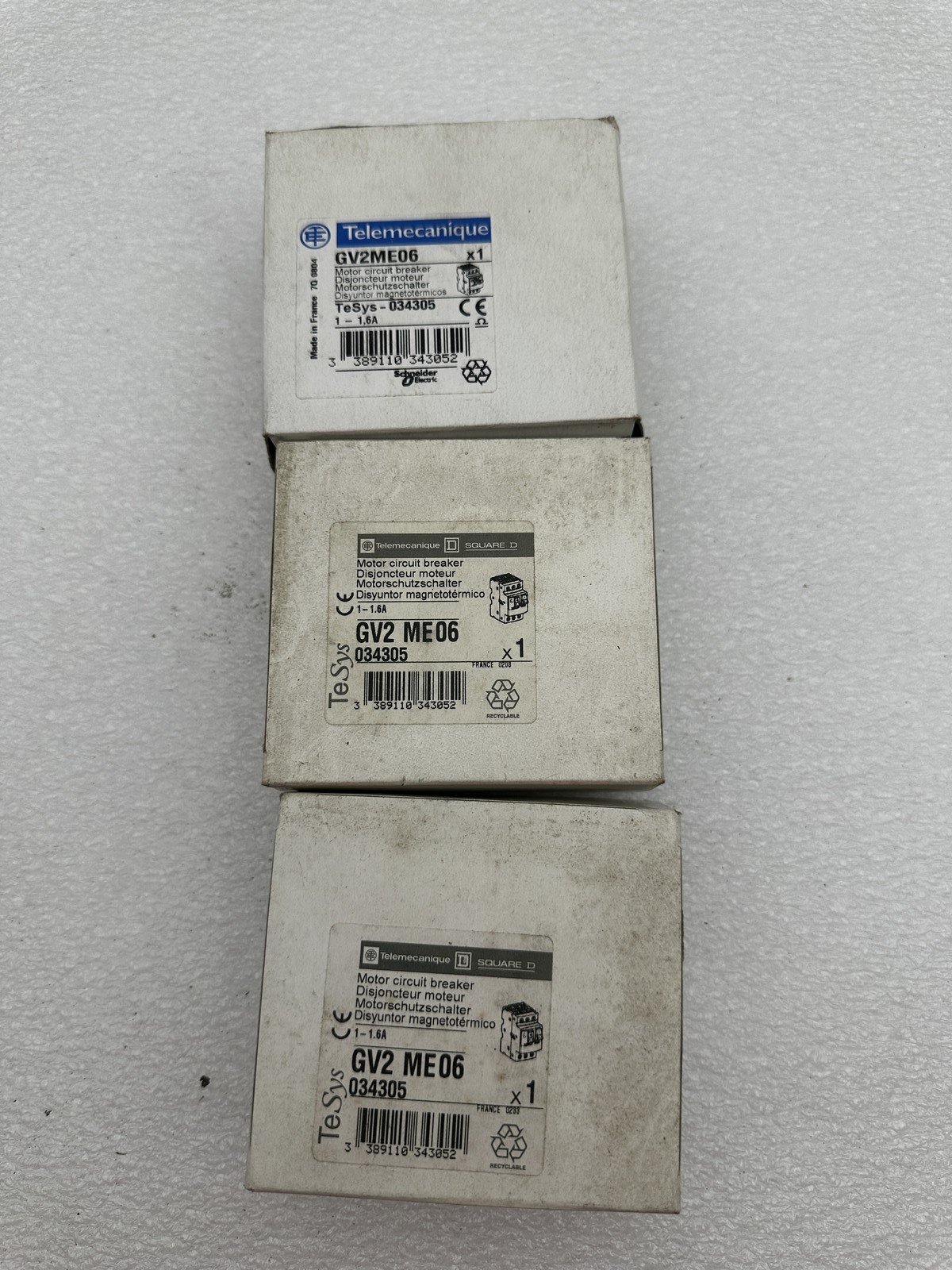 Telemecanique GV2ME06 : solution contre surcharges moteur