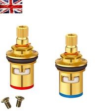 Universal 1/4 Turn Mixer Tap Cartridges - Brass Ceramic for Kitchen & Bathroom