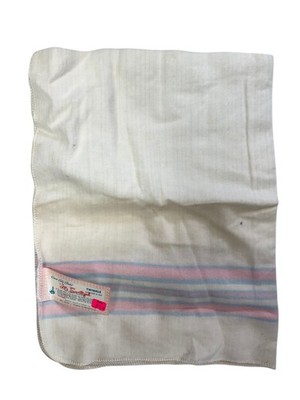 Vintage Beacon Twinkle Baby Receiving Blanket 100% Cotton Sanitized 26x34
