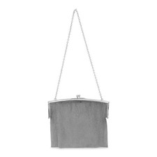 Antique 800 Silver Metal Chain Mesh Purse Bag