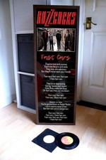 BUZZCOCKS FAST CARS LYRIC POSTER,