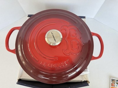 NEW Le Creuset MLB Red Sox 7.25-Qt Round Dutch Oven 28cm Cerise