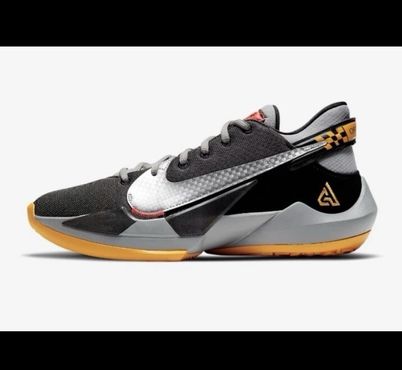 Nike Zoom Freak 2 Taxi Men\'s Size 11 US/10 UK/45 EU CK5424-006 Style Number SALE NIKE ZOOM FREAK 2 TAXI BLACK YELLOW GREY GIANNIS BUCKS  main image 2