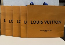 LOUIS VUITTON 10 x 8 x 6 Authentic Paper Gift/Shopping Bag SET OF 5 