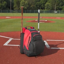 DeMarini Voodoo OG Baseball Bat Backpack Scarlet Red Black Softball Gear Bag New
