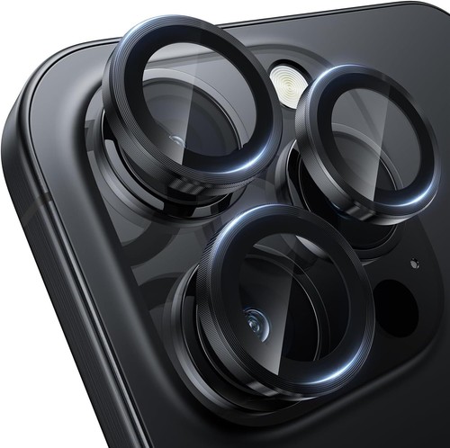 2-pak do iPhone 16 Pro Max/16 Pro/16 Plus/16 Metalowy pierścień Aparat Obiektyw Ochrona - Zdjęcie 2 z 52
