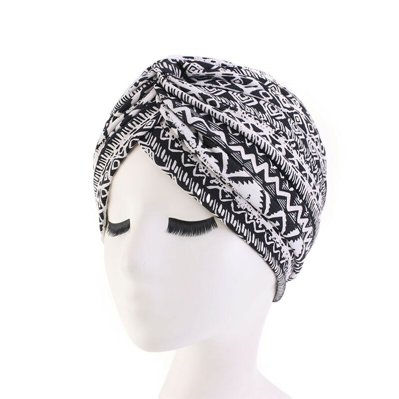 2020 New Women Turban Hijab Hat Bonnet Head Wrap Cover Beanie Cancer Chemo Cap E - Foto 5