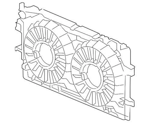 Genuine GM 2005-2011 Chevrolet GMC Impala Radiator Condenser Fan Shroud 89018694