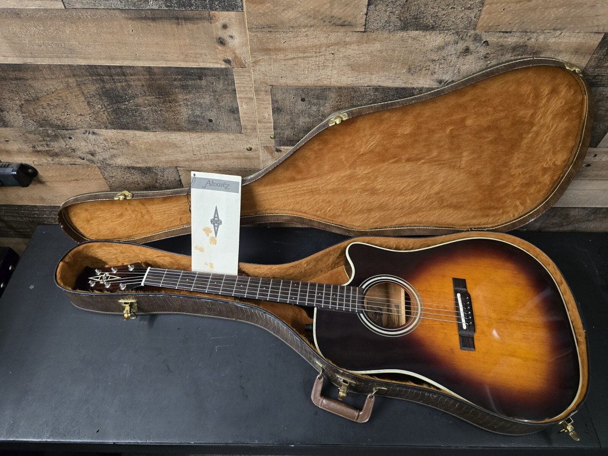 Alvarez 5082 Thin Body Acoustic Electric Guitar W/ Case. | eBay Alvarez 5082 Thin Body Acoustic Electric Guitar W/ Case. | eBay