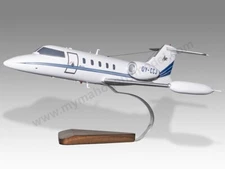 Bombardier Learjet 35 Desk Wood Airplane New Model Large Scale 1/32