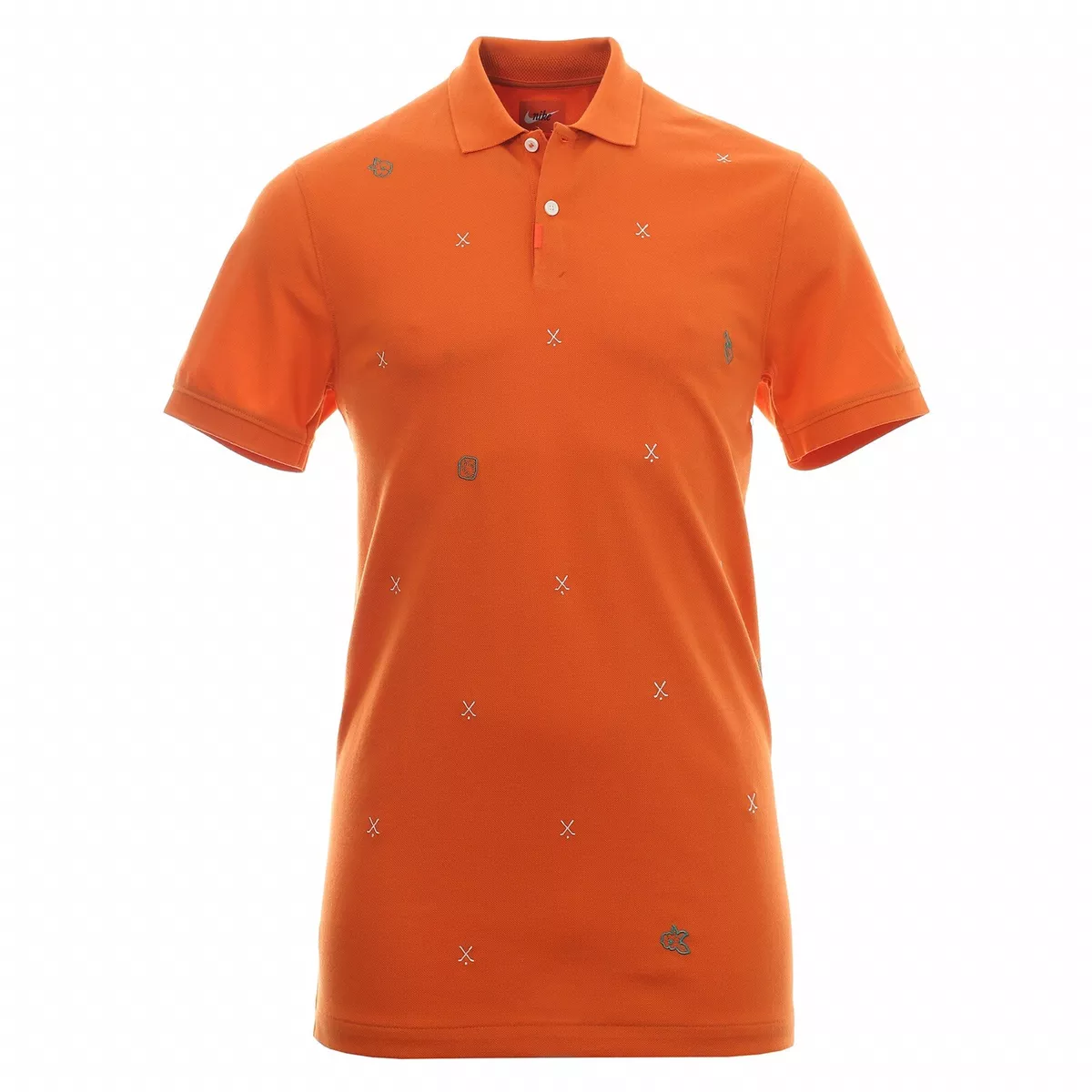 Orange nike golf shirt cheap