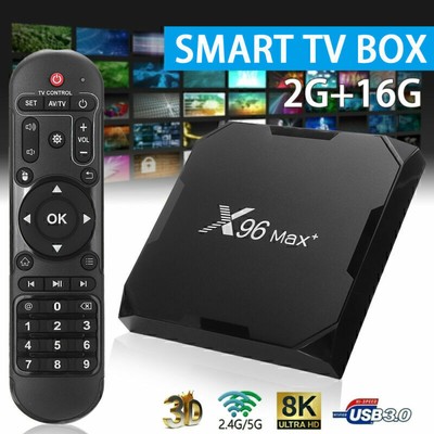 X96 Max Plus Smart TV Box S905X3 Android 9.0 WiFi 2G+16GB Netzwerk Media Pl Q8H2