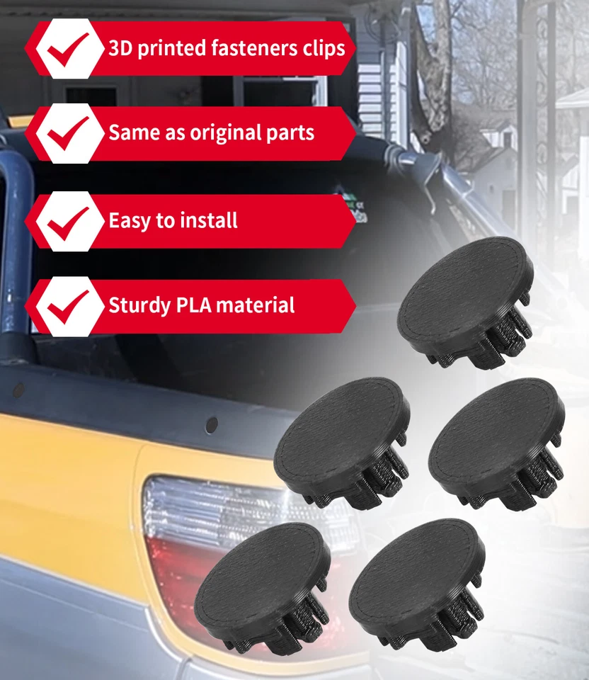 10 PIEZAS Para Subaru Baja Turbo Pickup Cama Trim Clips Sujetadores Tapas Montaje 2003-2006 Foto 4 de 4