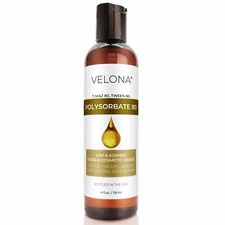 Polysorbate 80 by Velona - 4 Fl Oz Solubilizer, Food Cosmetic Grade Cooking