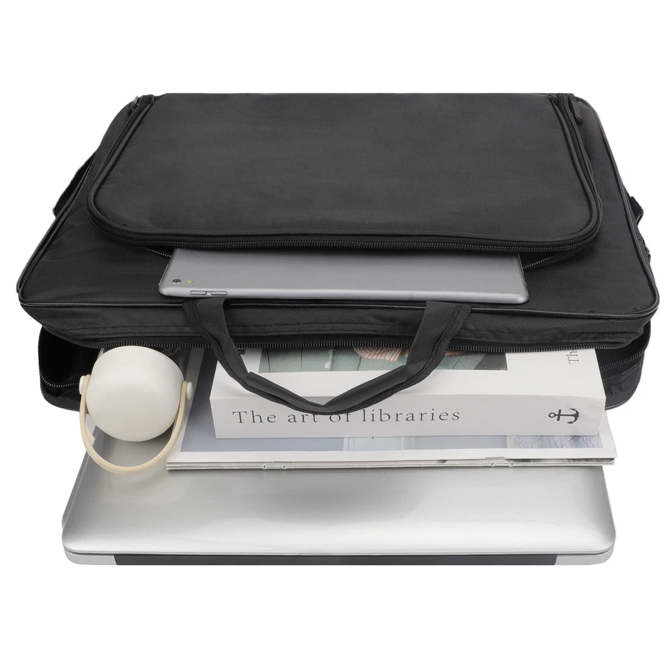 Funda para computadora portátil resistente al agua de 17 pulgadas, estuche para computadora portátil bolsa para computadora con correa para el hombro Foto 4 de 4