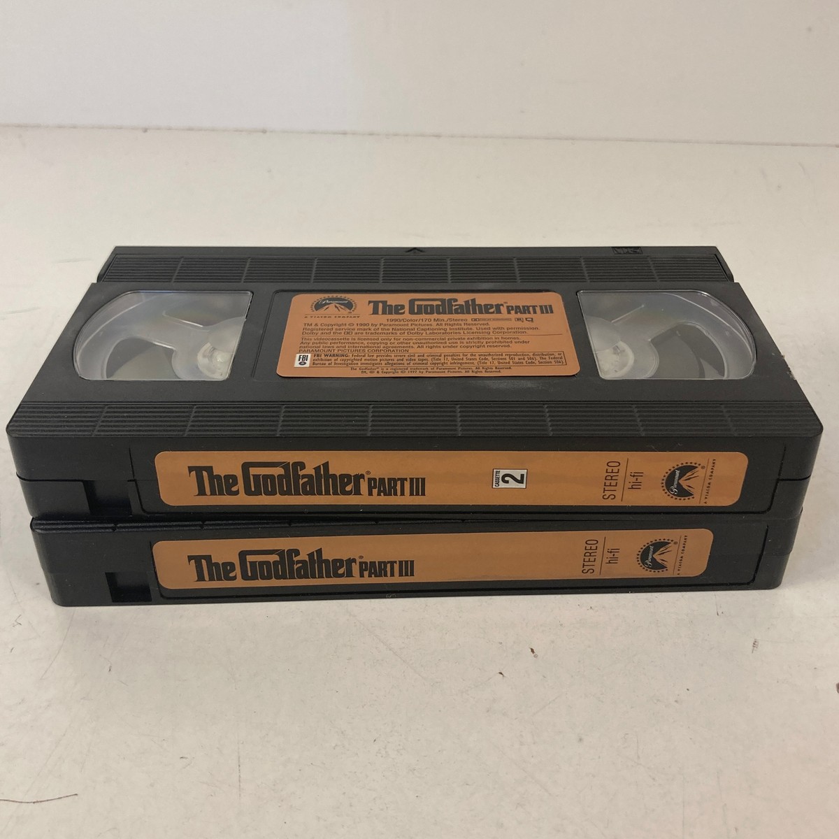 ザ・ゴッドファーザー The Godfather Movie Collection VHS Part 1, 2, 3, w/ bonus