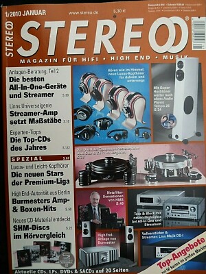 STEREO 1/10,LINN MAJIK DS 1,AUDIO PHYSIC TEMPO 25,BURMESTER 082,B 20,AKG K480 NC