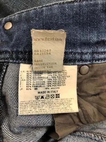 JEANS DIESEL INDUSTRY - VINTAGE - MATIC WASH 0072Z - W27 L34 - MADE IN ITALY - Foto 9 di 11