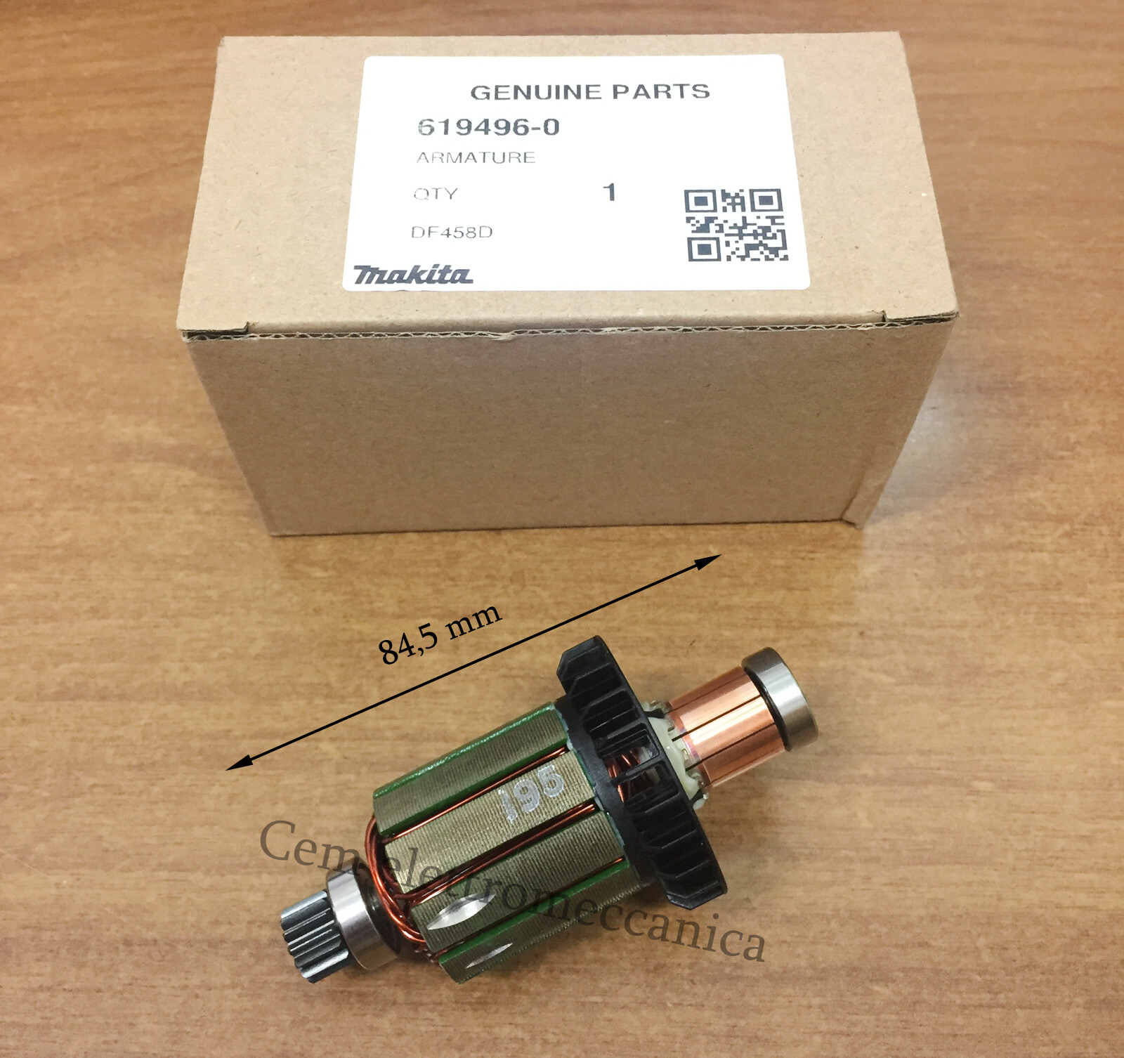 Indotto per avvitatore MAKITA motore 619496-0 ex 619301-1 per DDF458Z originale