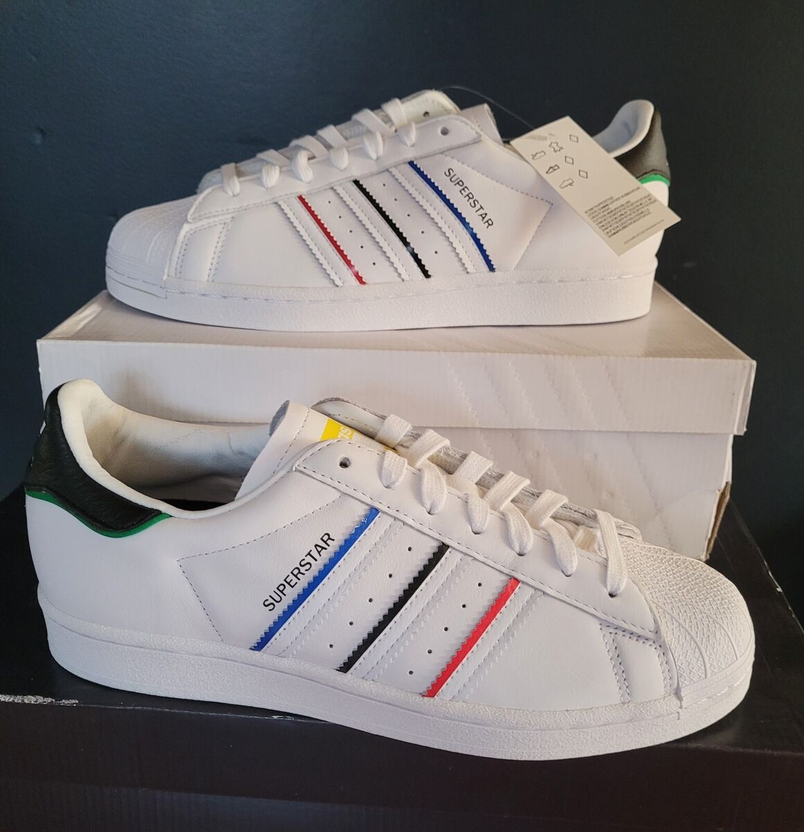 Nederigheid evalueren Laster NEW AUTHENTIC ADIDAS ORIGINALS SUPERSTAR OLYMPICS (2020) MEN&#039;S SHOES  US 9 | eBay