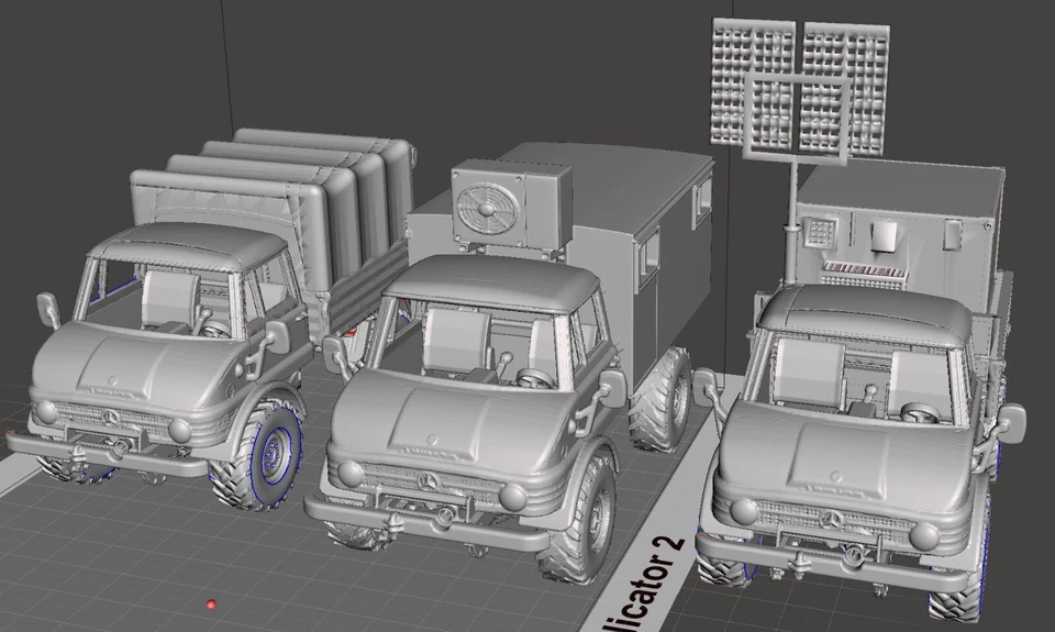 Set of 3 unimog models scale 1:35 Argentina Models Kit military DIY - Image 2 of 4