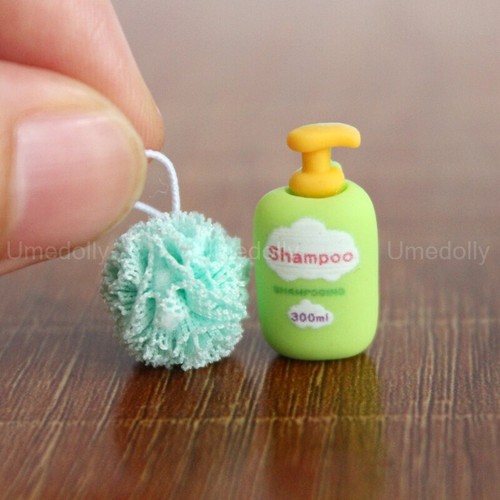 Dolls House 1:12TH Scale Miniature Cleaning Supplies Shampoo Washball Bathroom - Picture 7 of 15