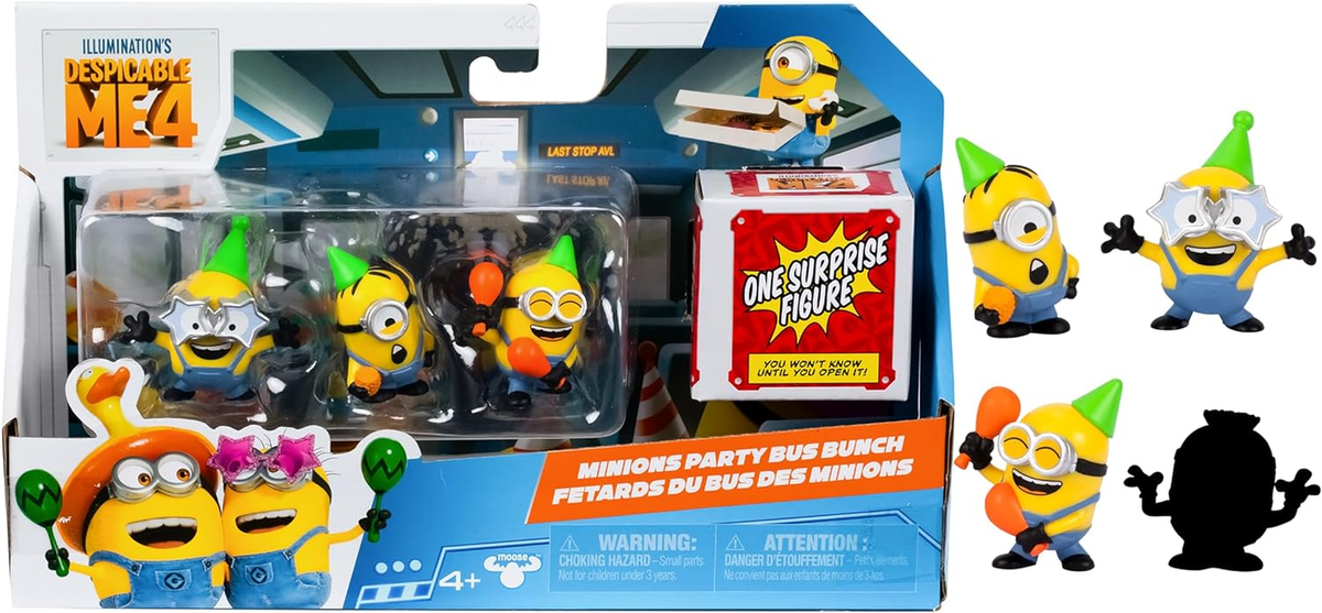 Minions Illumination's Despicable Me 4, Party Bus Bunch, 2
