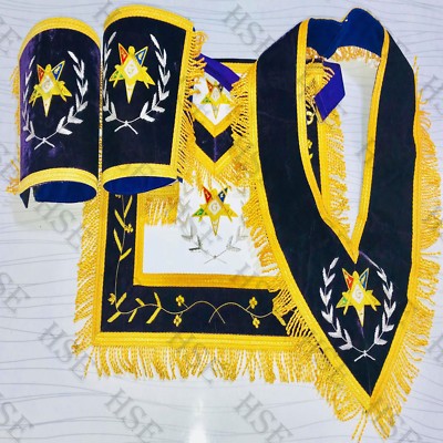 GRAND PATRON APRON HAND EMBROIDERED WITH COLLAR & CUFF'S-HSE