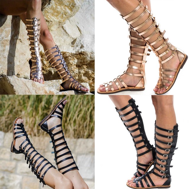 tall gladiator sandals cheap