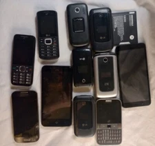Cell Phone Lot Of 11 Untested. Plus One Battery 