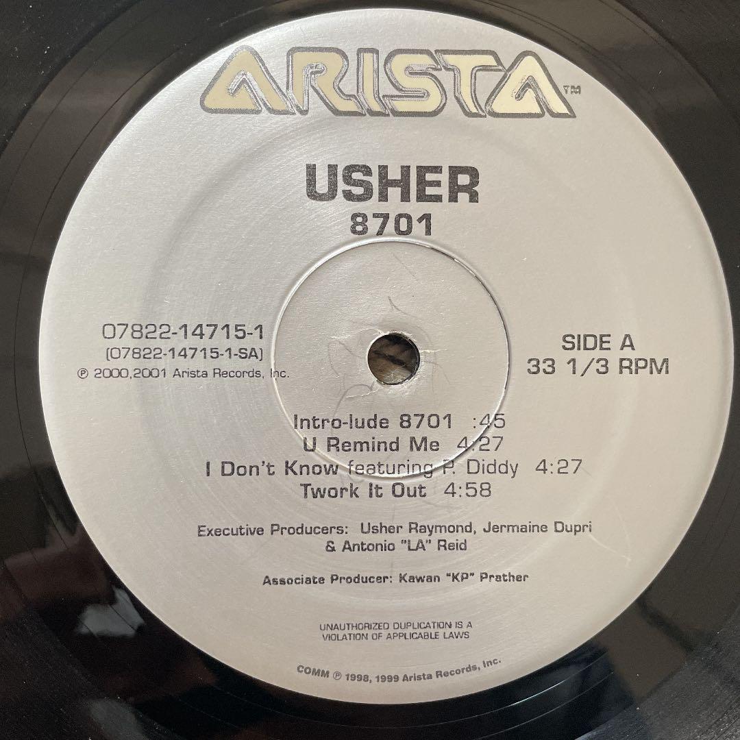 Usher / 8701 2LP レコード R&B USHER / 8701 US Original 2001 Vinyl 2LP The Neptunes, P