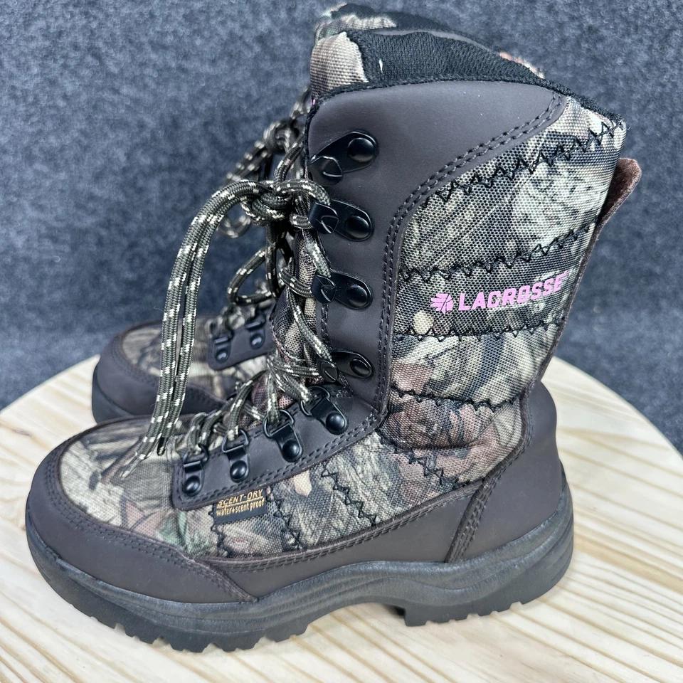 LaCrosse 8" Silencer Scent HD Insulated Hunting Camo Boots Youth 4, Womans 5.5 - Image 3 of 4
