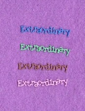 EXTRAORDINARY die cuts scrapbook cards