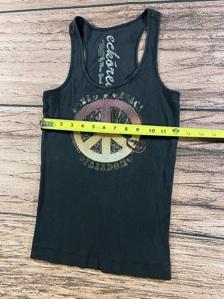 Camiseta sin mangas Eckored US Peace Sign para mujer talla PEQUEÑA Foto 3 de 4