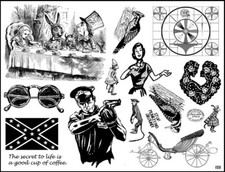 Unmounted Rubber Stamp Plate, Unmounted/Uncut Pink Rubber Stamps