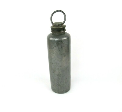 Antike Metallflasche Wasserflasche Eisen 19Jh Gerolstein? antique bottle