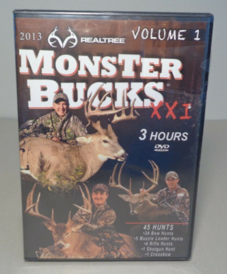REALTREE MONSTER BUCKS XXI VOLUME 1 New DVD 3 Hours 45 Hunts
