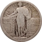 1917-P Standing Liberty Silver Quarter, Type 1, Partial Date
