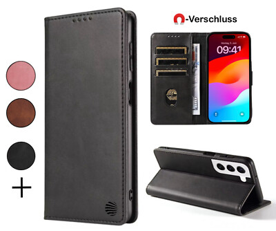 Hülle für Samsung A14 A54 A52 A53 A34 S20 S21 A22 5G S23 Ultra Leder Handyhülle