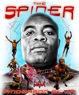 Anderson Spider Silva 4LUVofMMA Poster new MMA wall art