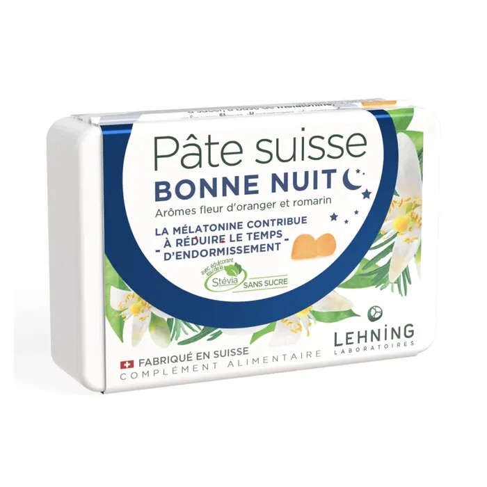 Pâte suisse gommes à sucer LEHNING sommeil pour s'endormir sereinement en voyage