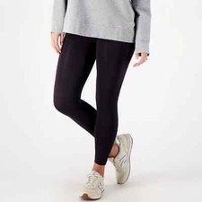 AnyBody Women's Intimates High Rise Jacquard Panel Leggings Black Medium NWOT