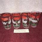 Vintage Swanky Swig Glasses Lot of 4 Cups 1930s Great Depression Kraft Promo