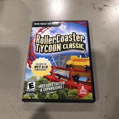 Roller Coaster Tycoon Classic PC/Mac Brand New Includes Editor and Expansions