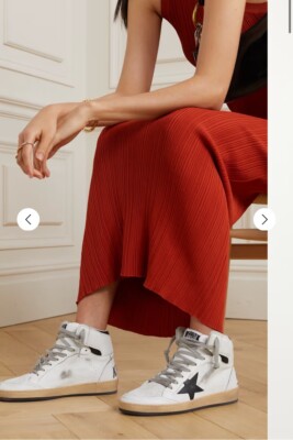 Golden Goose Sky Star Sneaker size High-Top White Black NIB 41 US