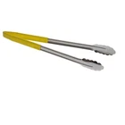 Tablecraft 3716YEU V-Hinge FOOD SAFE 16" Yellow Tong Catering Serving Food Tong
