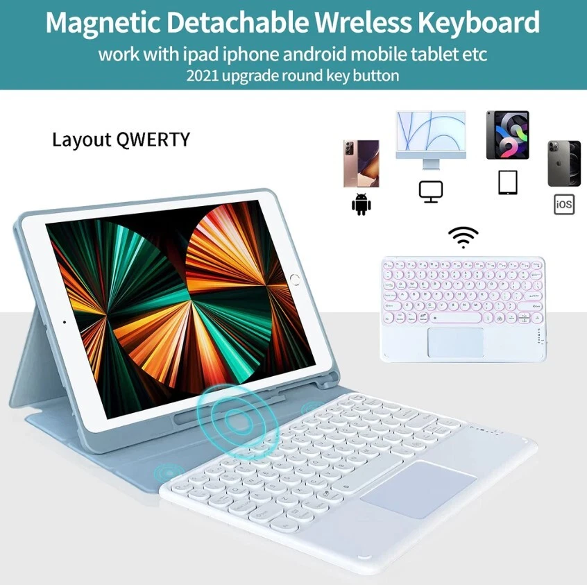 Fanbiya iPad Keyboard Case for iPad Pro 11 2021/2020/2018 (3rd/2nd/1st Gen) - Image 3 of 4