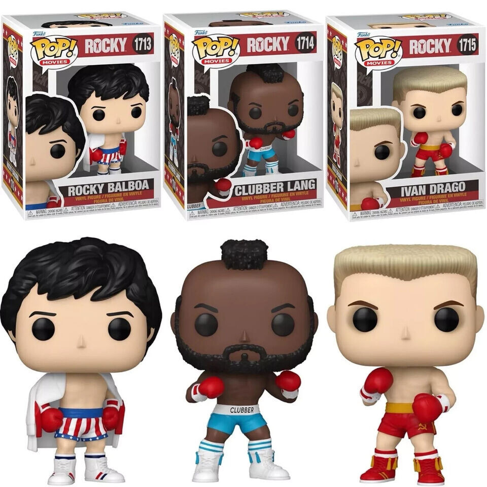 Funko Pop! ロッキー・バルボア & アポロ・クリード セット Funko Pop! ロッキー・バルボア & アポロ・クリード セット