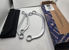 3 Pieces Urrea Box-End Obstruction Wrench 7/16" 3/4" Halfmoon Wrench Assembly